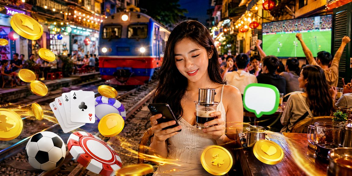 Trò chơi bài tại cà phê Hà Nội